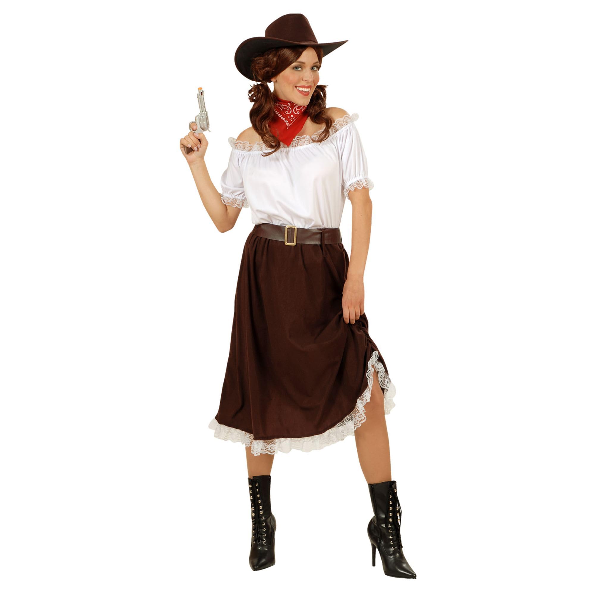 W WIDMANN MILANO Party Fashion - Cowgirl Wild West Rodeo Girl Fancy Dress Costumes