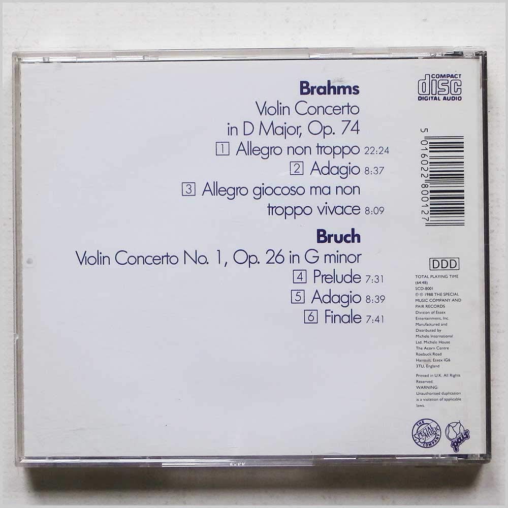 Stradivari Performance - Brahms: Violin Concerto In D Major, Op. 74; Bruch: Violin Concerto No. 1, Op. 26 In G Minor