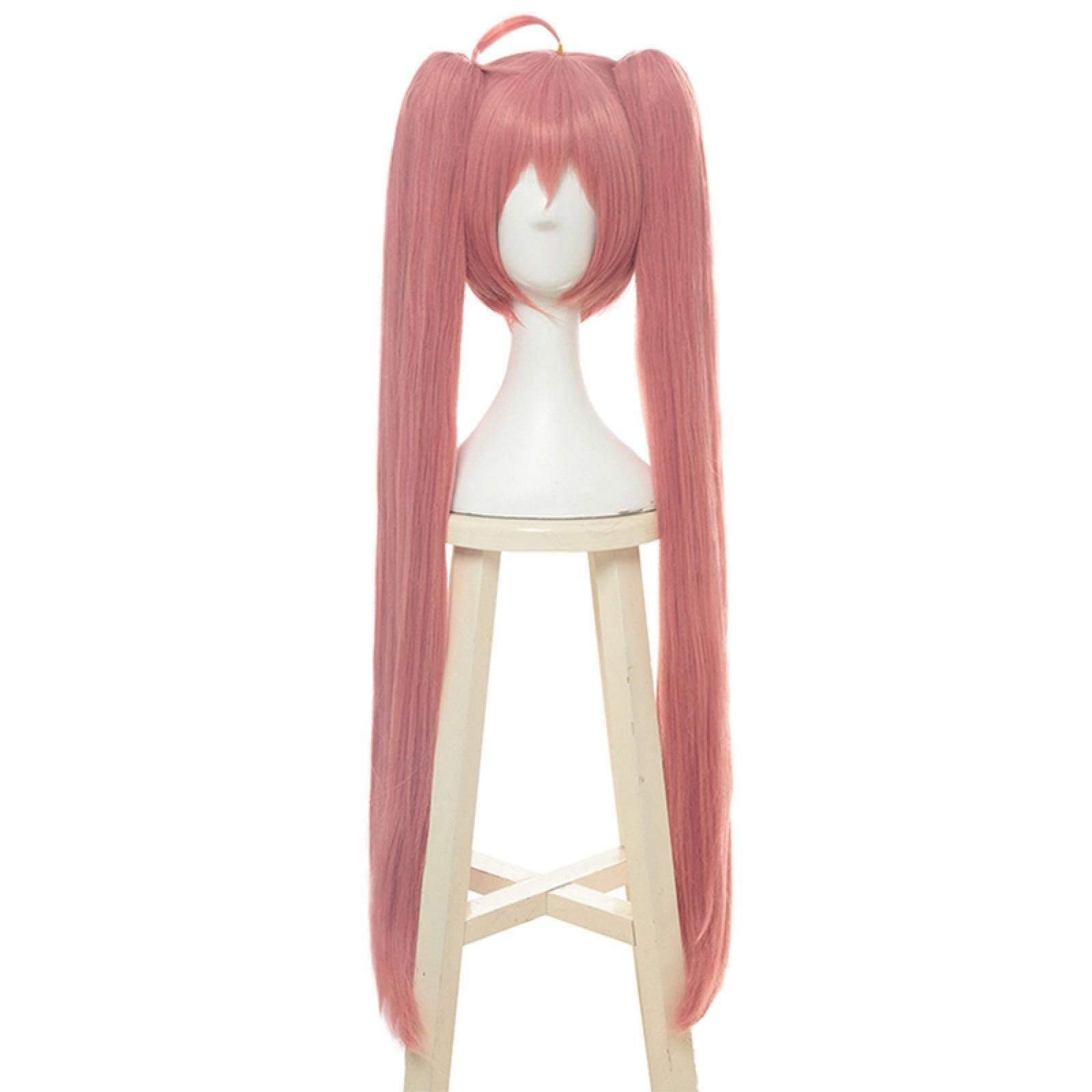 Cosplay Wig Tensei shitara Slime Datta Ken Cosplay Wigs Milim Nava Wig Pink Ponytails Cosplay Wig Heat Resistant Synthetic Hair for Coser