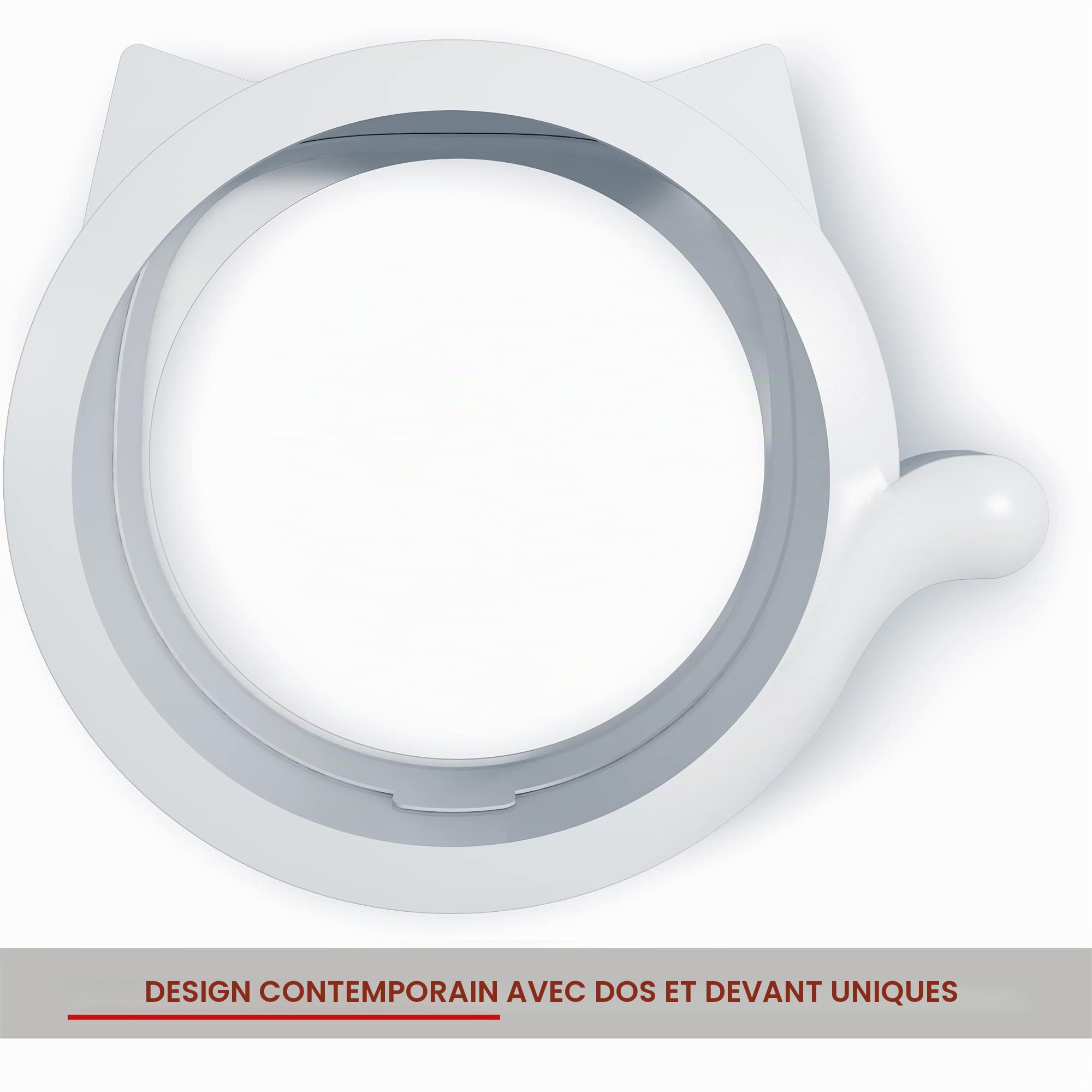 LYNX Chatiere pour Chat Interieur - Chatière Porte Intérieure Élégant et Facile À Installer pour Petite et Grande Chats. Passage de Porte/Trappe Chat sans Porte. pour Chatons Et Chats Jusqu'à 11 KG