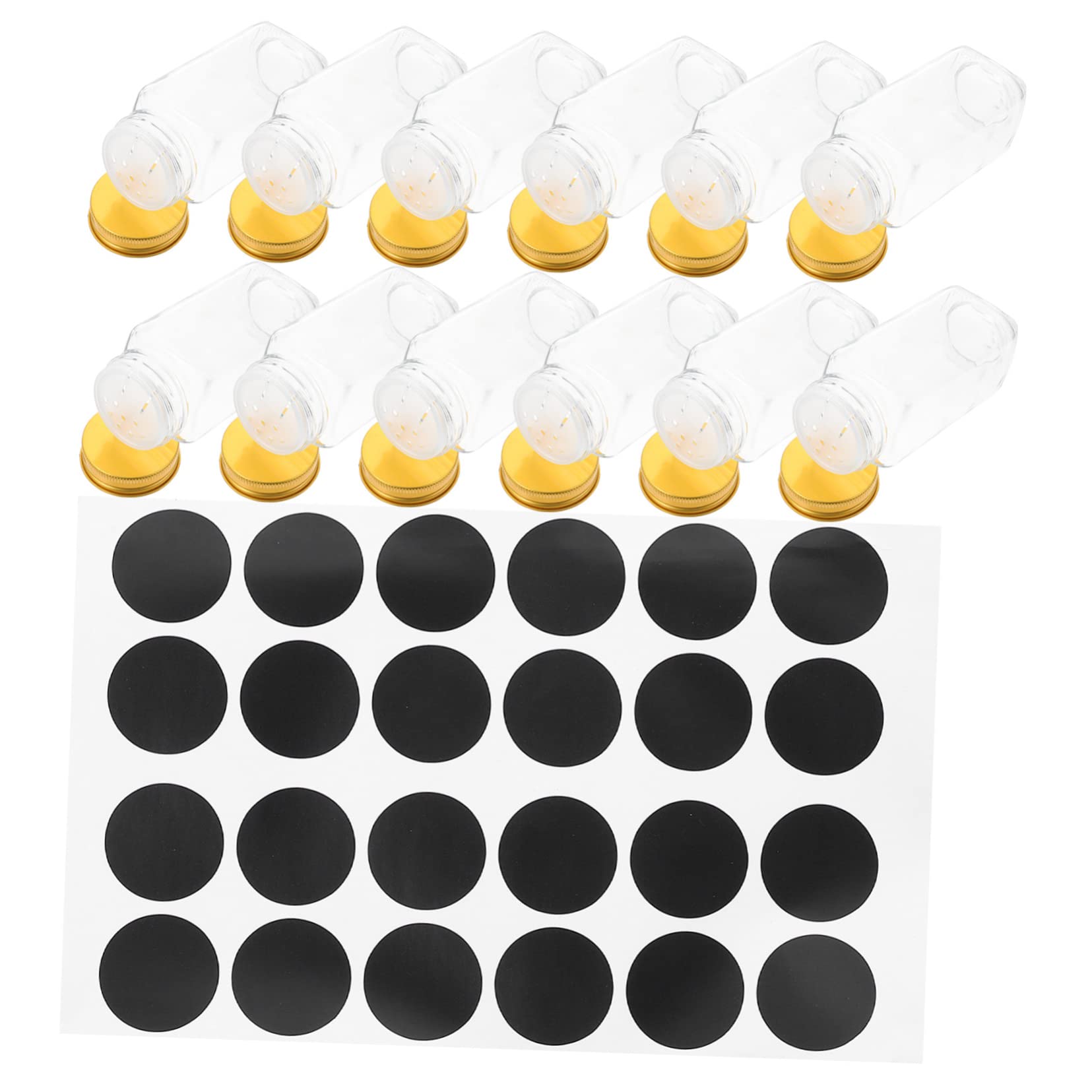 Pots à épices en verre transparent UPKOCH de 12 pièces pour stocker le sel et vos assaisonnements