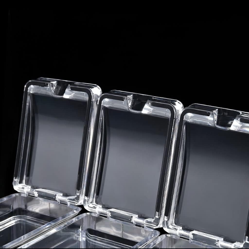 Condiment Set Seasoning Box Condiment Jar Acrylic Condiment Container Set Seasoning Jar With Lid Spoon Transparent Kitchen Spice Box For Home Kitche Salt and Sugar Container Sets Condiment Pot