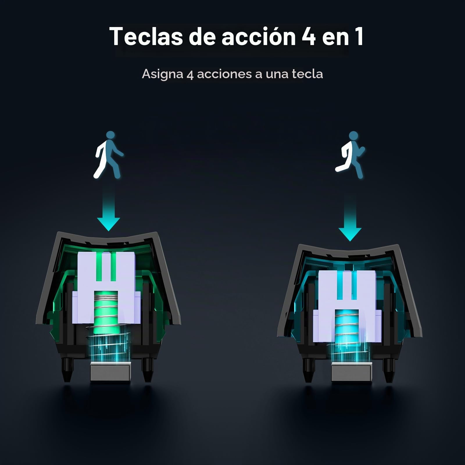 MCHOSE Ace 60 Teclado Gaming con Efecto Hall y Rapid Trigger, QWERTY-DE