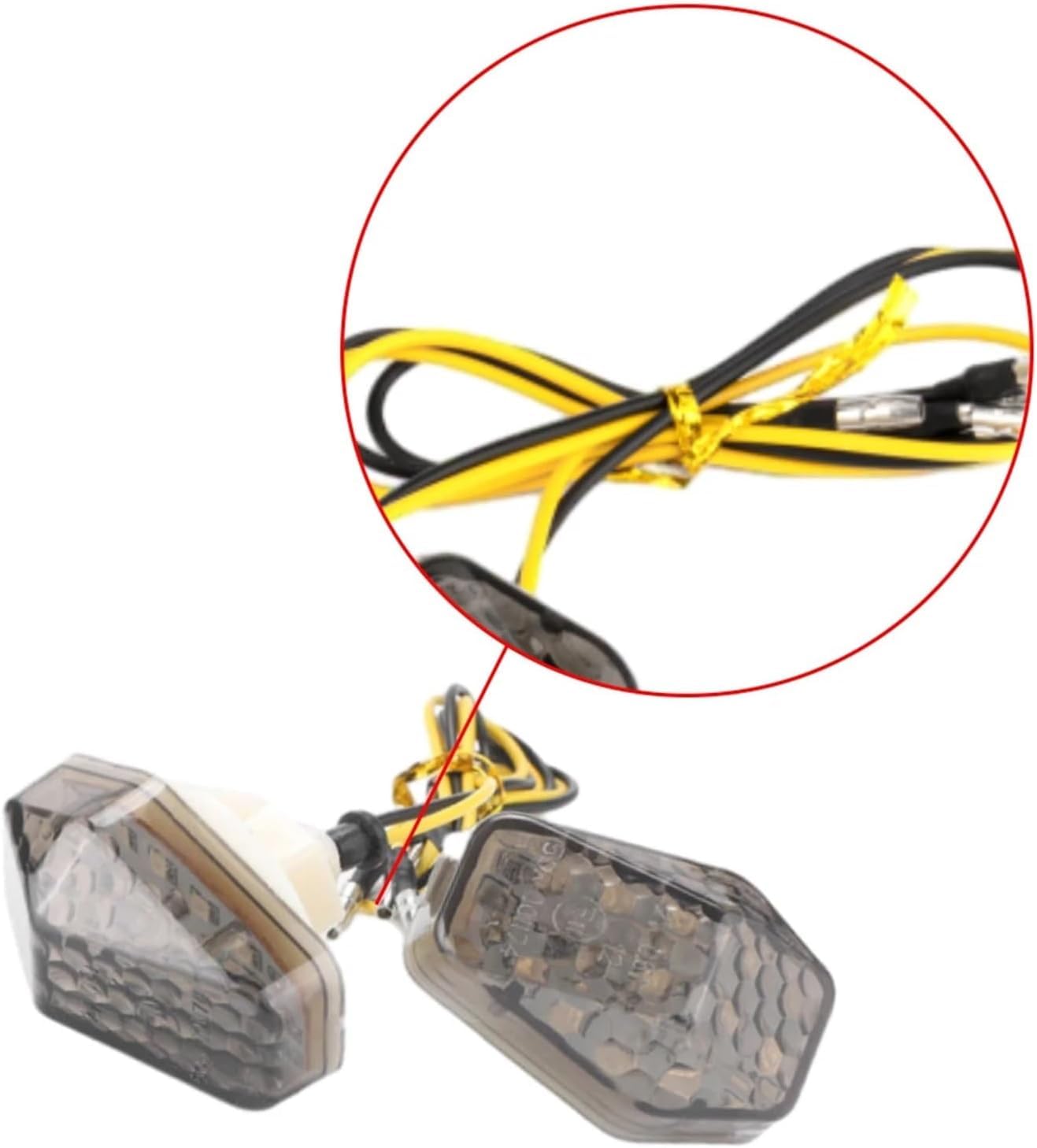 Generic Mini uniwersalne wskaźniki Dla Suzuki GSXR 600 2001-2005 2 szt. kierunkowskazów motocyklowych LED