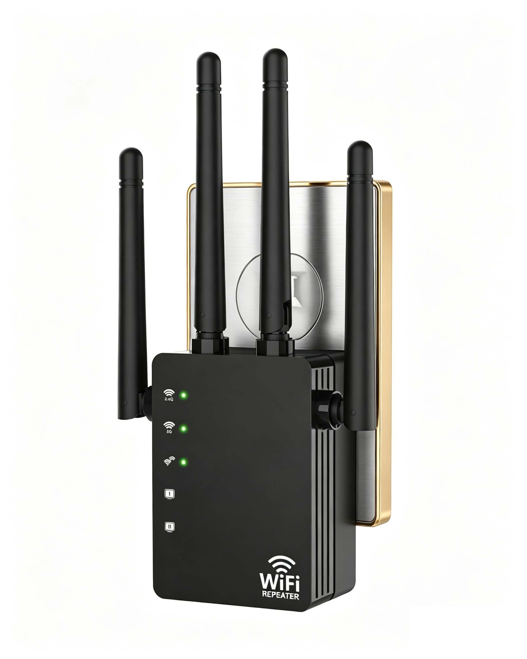 Wall - Plug Home WiFi Extender, WiFi Booster 12880 Sq.Ft Reach