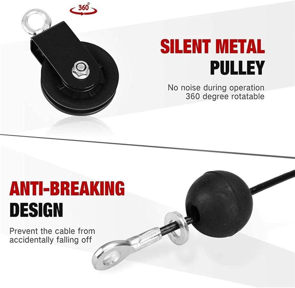 Forearm Wrist Roller Trainerwith Pulley System,Arm Strength Training Equipment for Biceps Triceps Shoulders,Gym Grip WorkoutMachine for Men Home