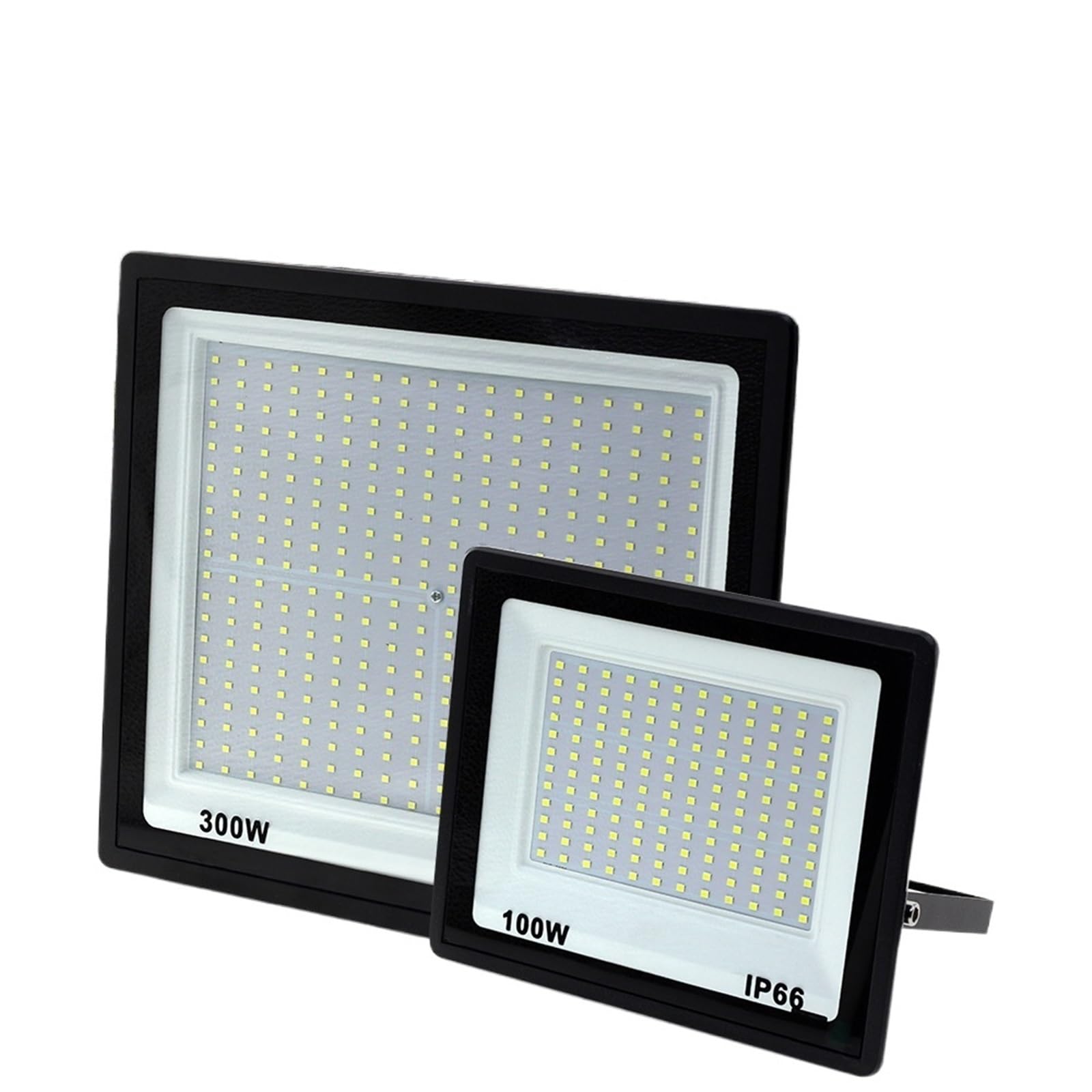 LJLJCQCNS High Brightness LED Floodlight 220V 50W 100W 150W 200W 300W IP66 Waterproof Flood Light for Patio Street Outdoor Lighting(220V-300W)