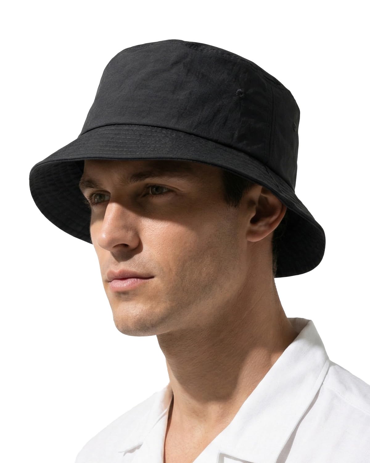 XXL XL L Bucket Hat For Big Heads,M S Quick-Dry Travel Sun Hat With Chin Strap,Lightweight Summer Fisherman Hat Packable