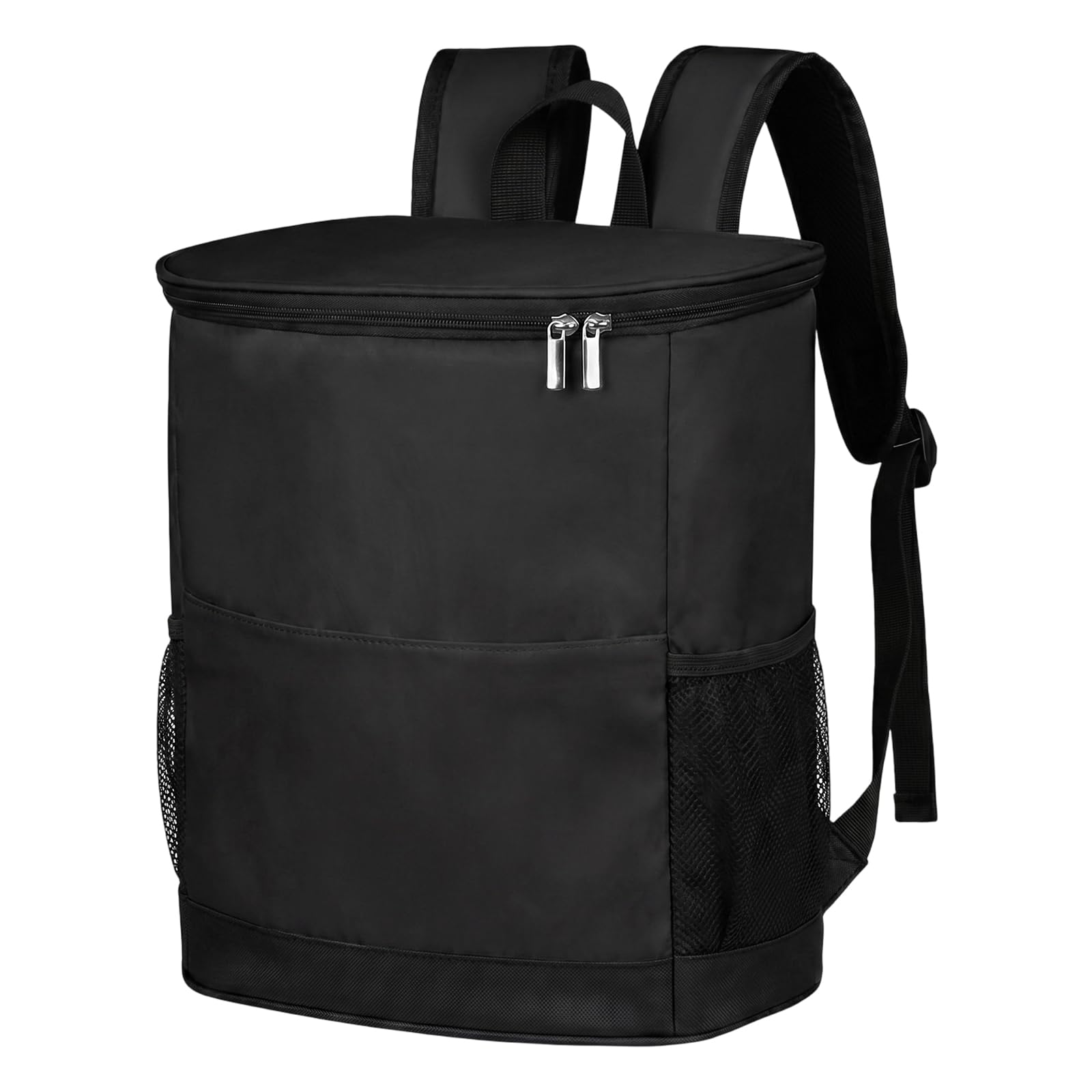 Insulated Cooler Backpack - 15L Cool Bag Rucksack for Lunch Picnic Camping Beach, Large Capacity Leakproof Cooling Bag, Thermal Food Delivery Backpack Cooler Bag, Black