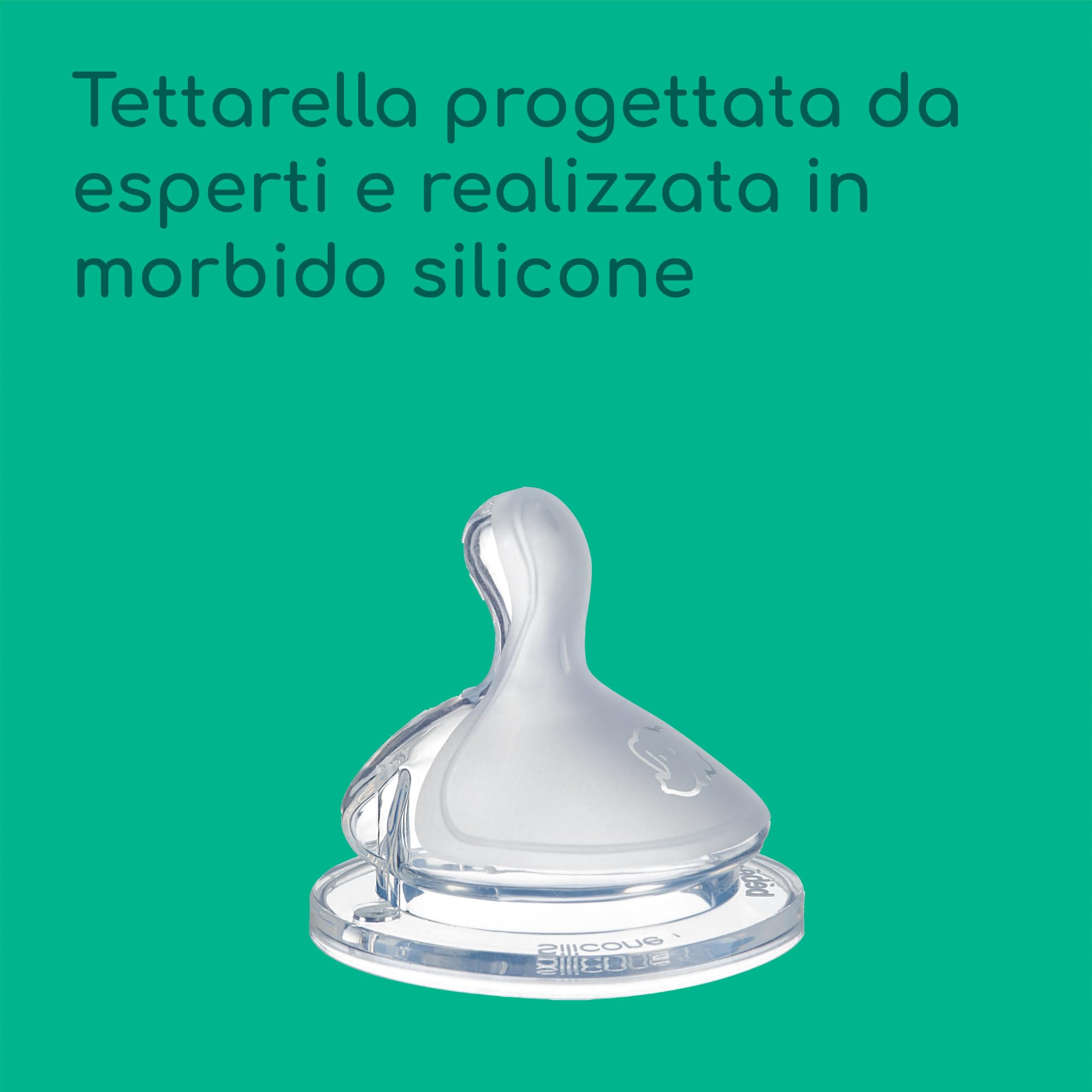 Bebeconfort Kit Biberon Neonato Physio Air Cresce-con-Me, Biberon Anticolica, 0+ mesi, Include 4 Biberon Neonato, 3 Misure di Tettarelle, Succhietto Anatomico, Design che si illumina al buio