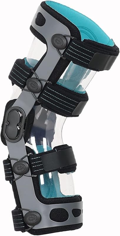 ACL Knee Brace, Functional Knee Support for PCL, MCL, Ligament Sports Injuries, Meniscus Tear, Relief from Knee Joint Pain with Side Stabilizers for Men & Women, XL-Right
