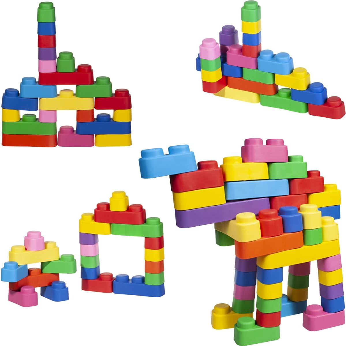 Little Tikes: Soft Blocks - 42 Piece Set - Building & Stacking Toys, Food Grade Durable Materials, Safe for Teething Babies, Toddler & Kids 6 Months+