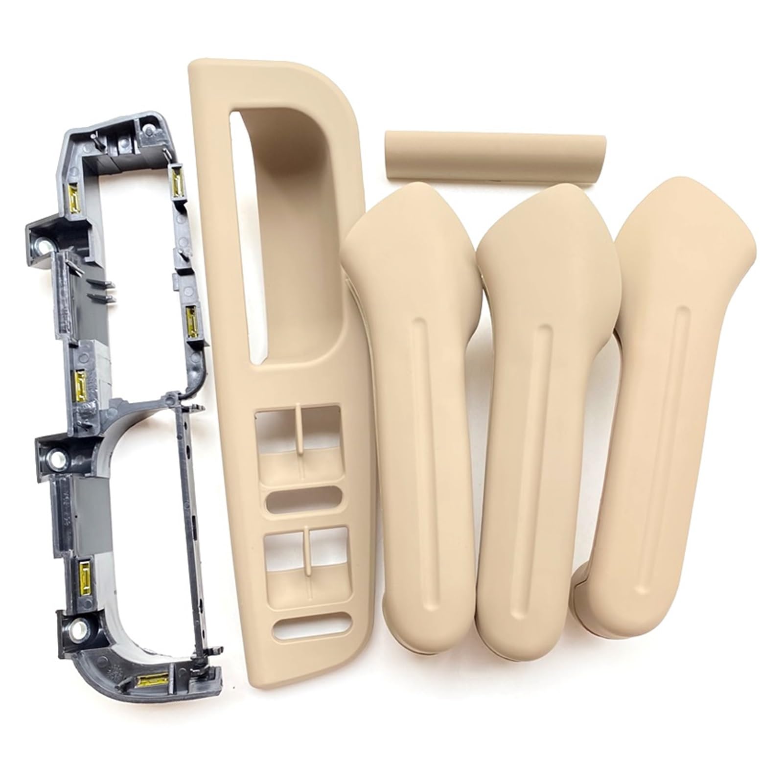 Nqkcuac Door Pull Handle for VW for Bora for Golf 4 MK4 for Jetta 1999-2004 Car Door Handle Armrest, Window Switch Fra Pull Grab(6pcs Beige)