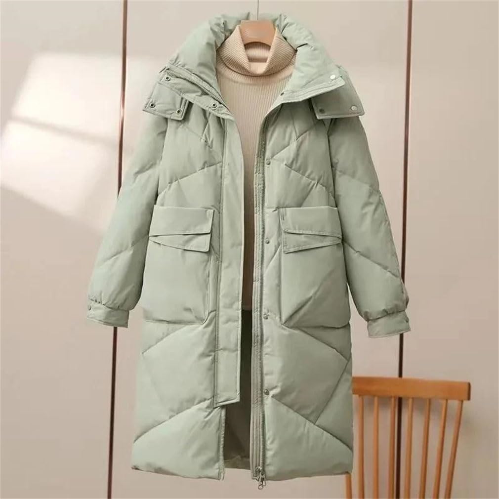 Women Long Down Cotton Jackets Thicken Warm Women Parkas Hooded Coat