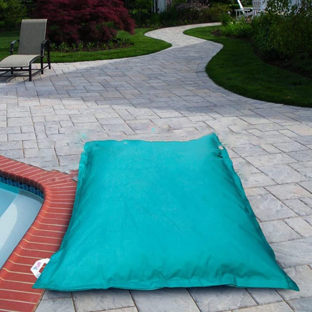Pouf Flottant pour Piscine, Grand Pouf Confortable pour Extérieur Intérieur, Côté Piscine, Haricot Flottant, Canapé