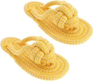 Mipcase 2pcs Pet Slippers Toy Puppy Teething Toys Chew Toys for Puppies Cleaning Toys Pet Chew Dog Chewing Toy Teething Toys for Puppies Cotton Rope Chew Toy Dog Bite Toy Adorable Dog Toy