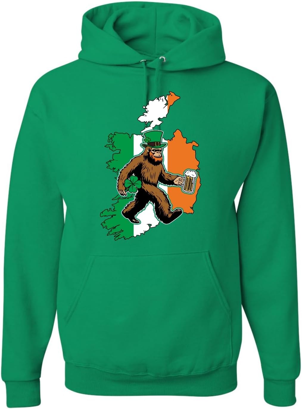 Wild Bobby Vintage Irish Shamrock Classic St. Patrick's Day Unisex Graphic Hoodie Sweatshirt