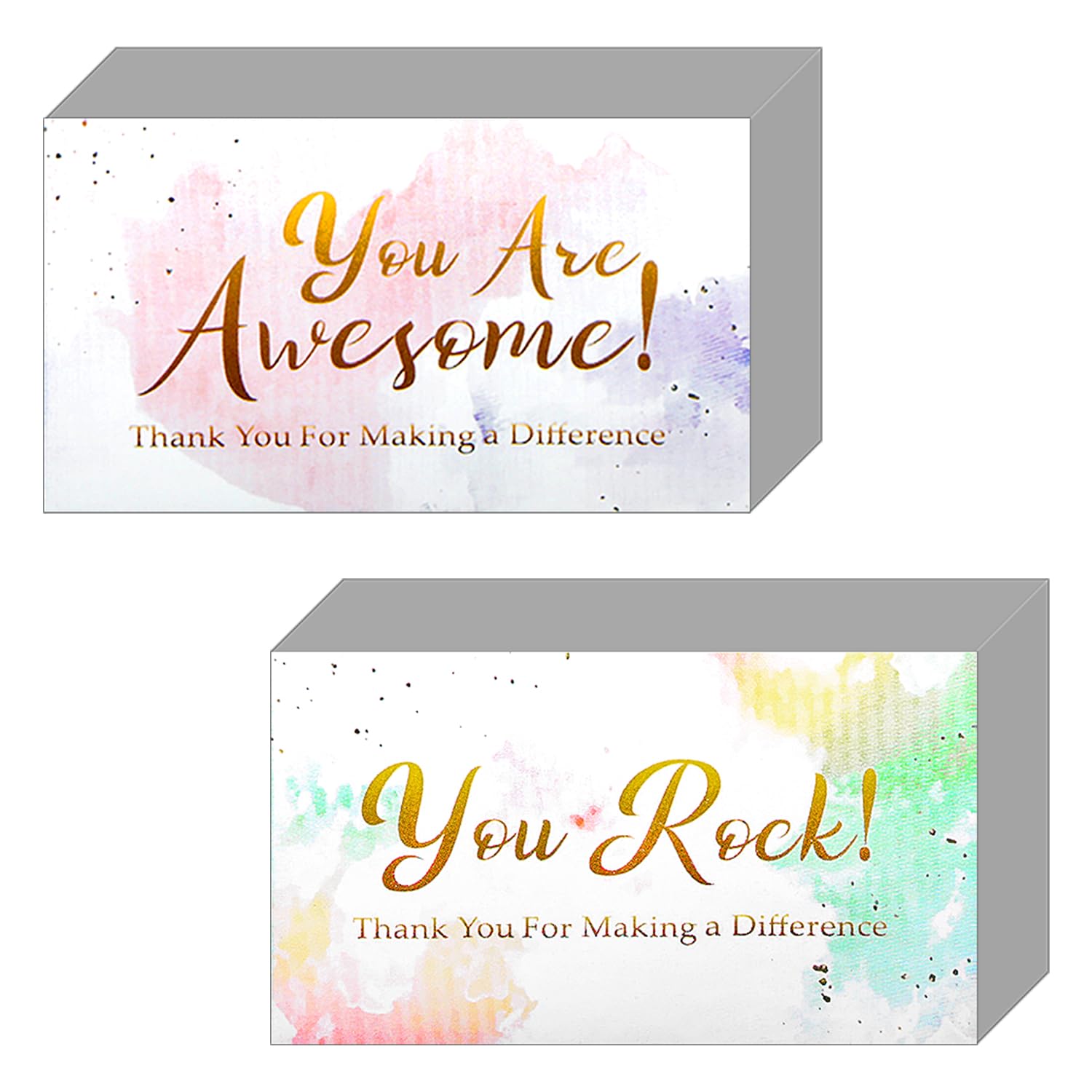 Bojueshaw 100pcs Colourful Appreciation Cards,You Are Awesome Card,Personalised Paper Appreciation for Employee Doctor Teacher