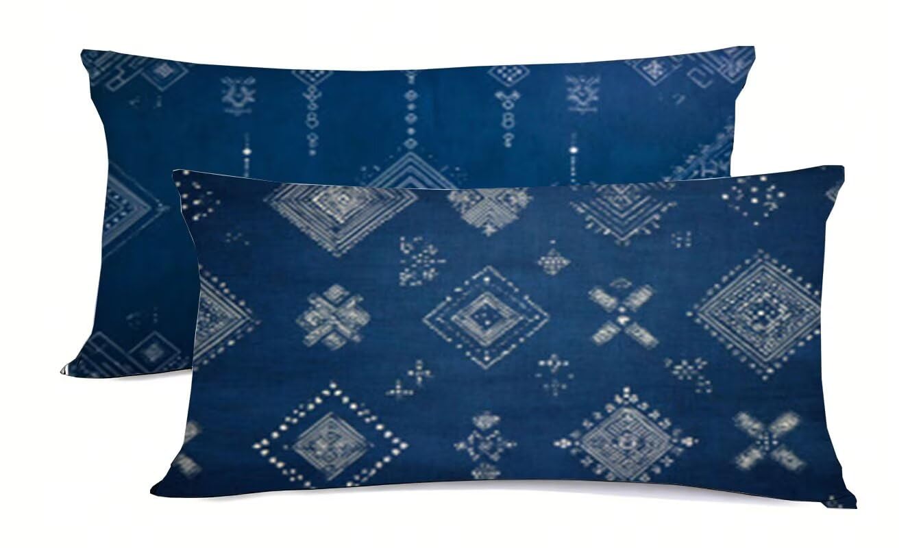 Taie d'oreiller bleu 40x60cm douce bz-511 protège contre les plis de sommeil et protège l'oreiller