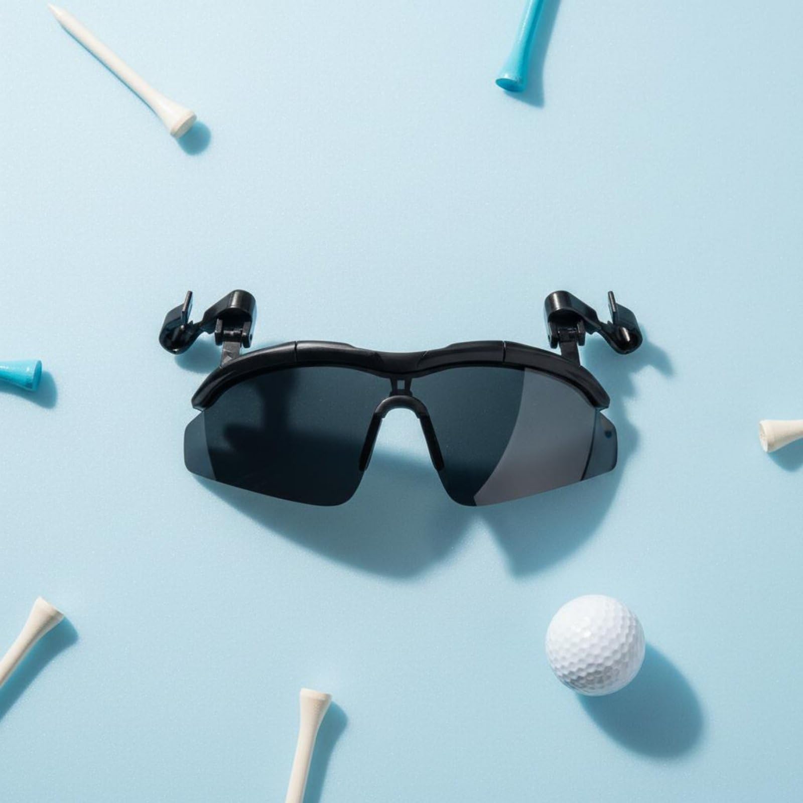 Gafas Abatibles Polarizadas Protección Gafas de Sol Flip Up Lentes de con Sol Clip para Golfistas, Deporte Al Aire Libre
