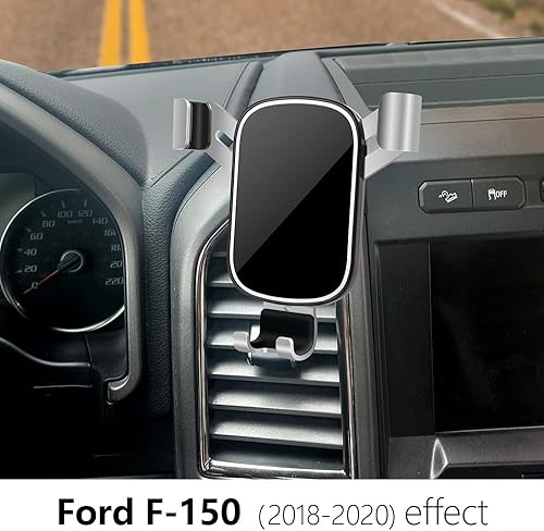 Miniatura 8 de LUNQIN - Soporte para teléfono de coche para Ford F-150 F150 Truck 2021 2022 2023 teléfonos grandes con funda, accesorios para automóviles, soporte
