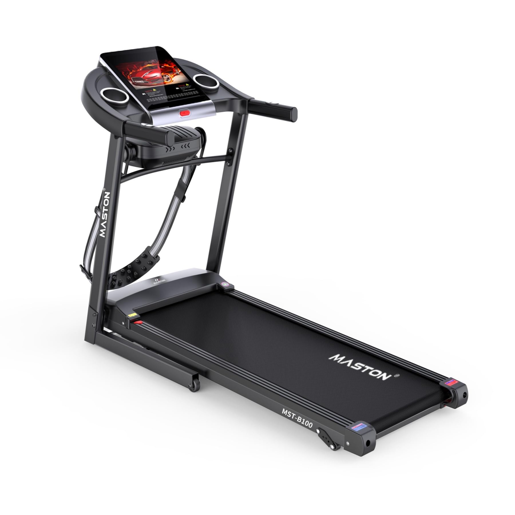 Sponsored Ad – MASTON FITNESS MST-B100 FoldableTreadmill (2.0 HP Peak Motor | Wifi & Bluetooth & Speaker | Full Color Screen Control)-Multifunction Running Machine with Massager for Home Use