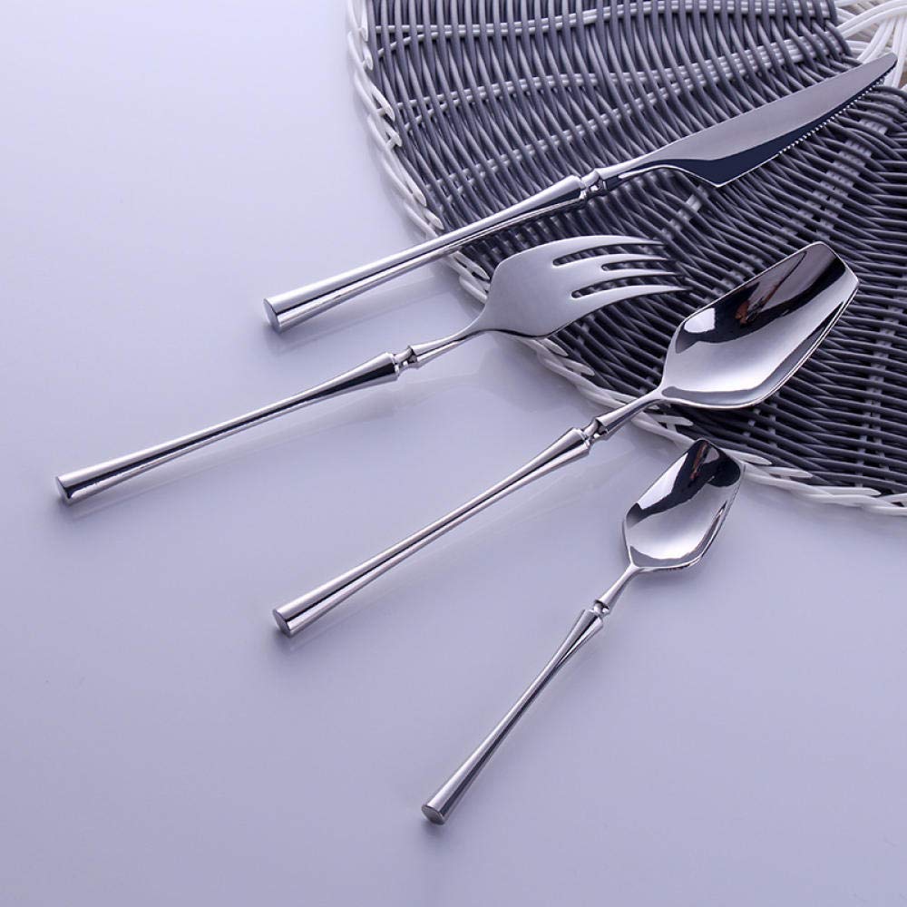 Besteck Set Western Portable Besteck Set Travel 304 Edelstahl Geschirr Set Luxus Griff Messer Gabel Abendessen Geschirr Set 24-Tlg