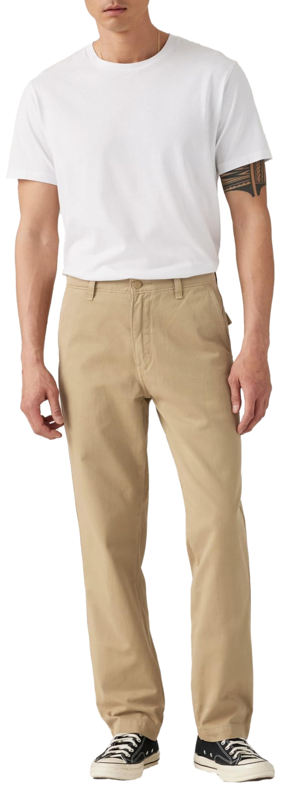 Levi's Men's Xx Chino Authentic RLX Trousers, Sand Khaki Auth Gd, 34 W/34 L