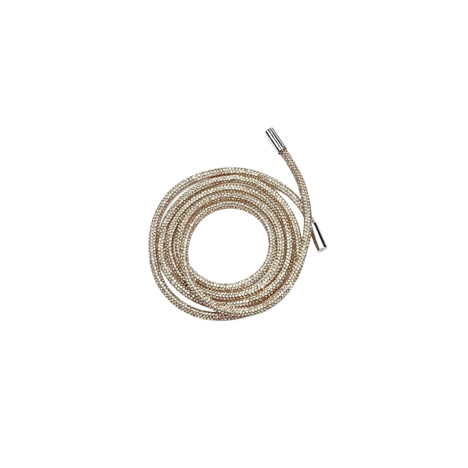 FGJsfhrDTU Drawstring replacement, Replacement Drawstring Cord Rhinestone Rope 120cm 6mm Multicolor(Champagne)