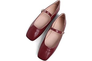Red Flats Women: Mary Janes Offer Square-Toe Comfort and Style