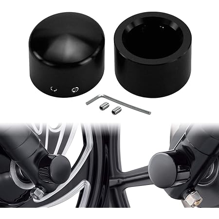Cache écrou D'essieu Avant Lisse Chromé Pour Harley Sportster Softail Dyna - Neuf