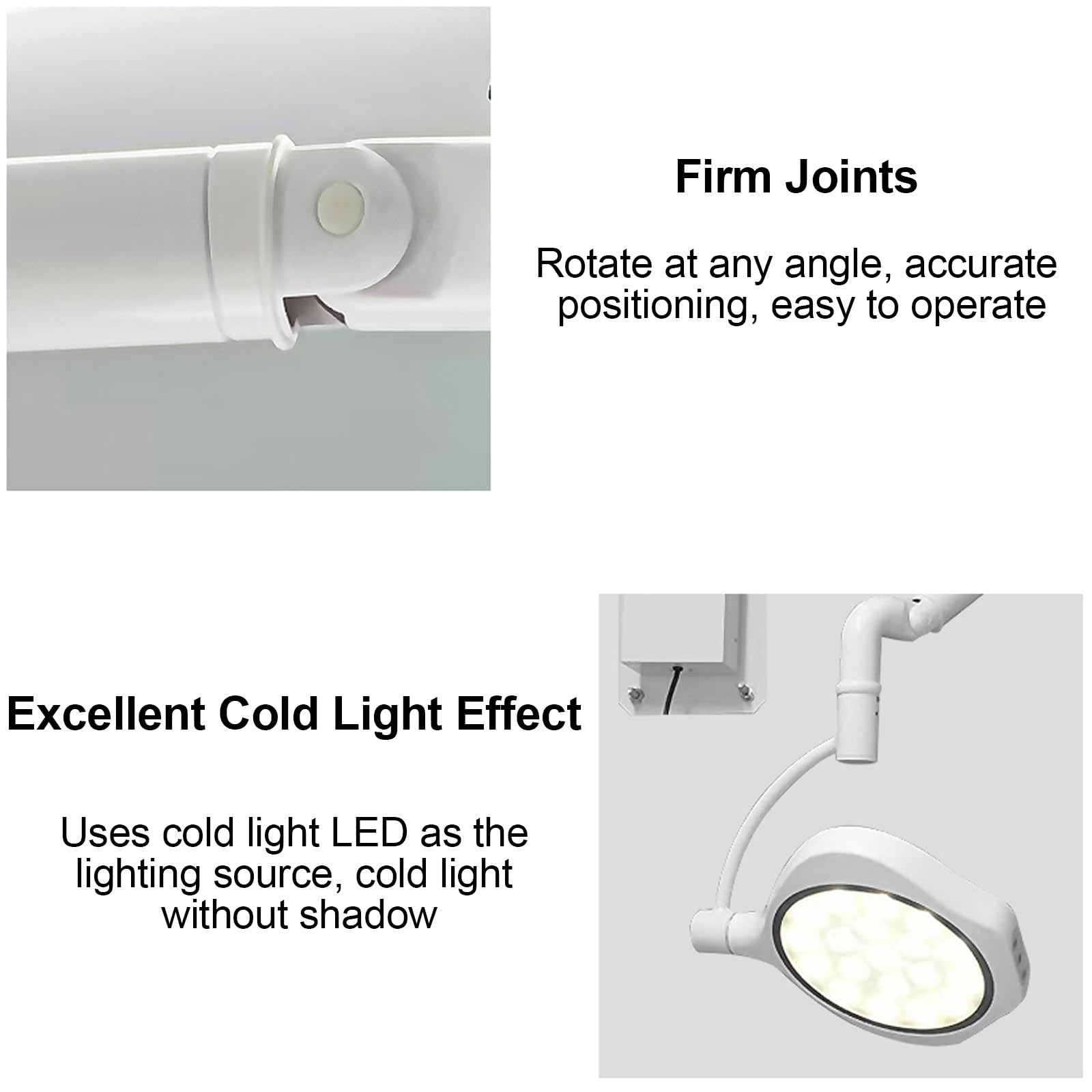 Lampada da Parete a LED per Visita Medica Chirurgica, LED Dentali Lampada, Chirurgica Lampada, 110~220 V, Luminosità Regolabile, per Chirurgia Dentale Otorinolaringoiatrica Veterinaria PET Tatuaggio