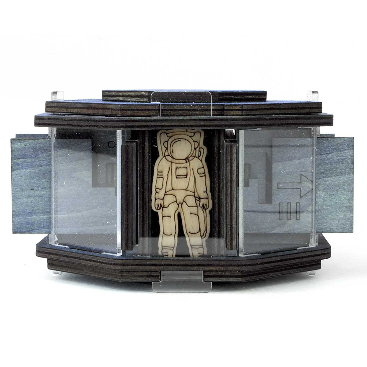 Logica Jeux Art. La Station Spatiale - Casse-tête en Bois - Boîte Secrète - Difficulté 5/6 Incroyable - Serie Star Adventures