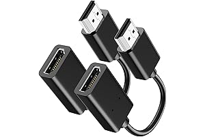 ANDTOBO HDMI Male to Female HDMI High-Speed Extension Cable for Google Chrome Cast,Roku Stick,TV Stick,Xbox,PS3/4-2Pack