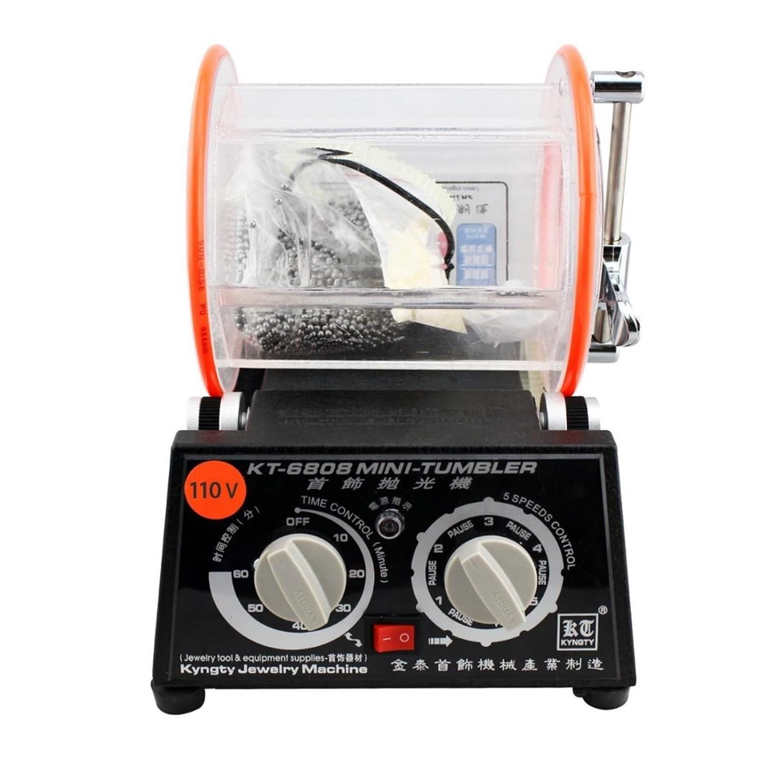 KT-6808 Máquina de pulidor rotatorio velocidad variable for joyería plata oro Metales preciosos /