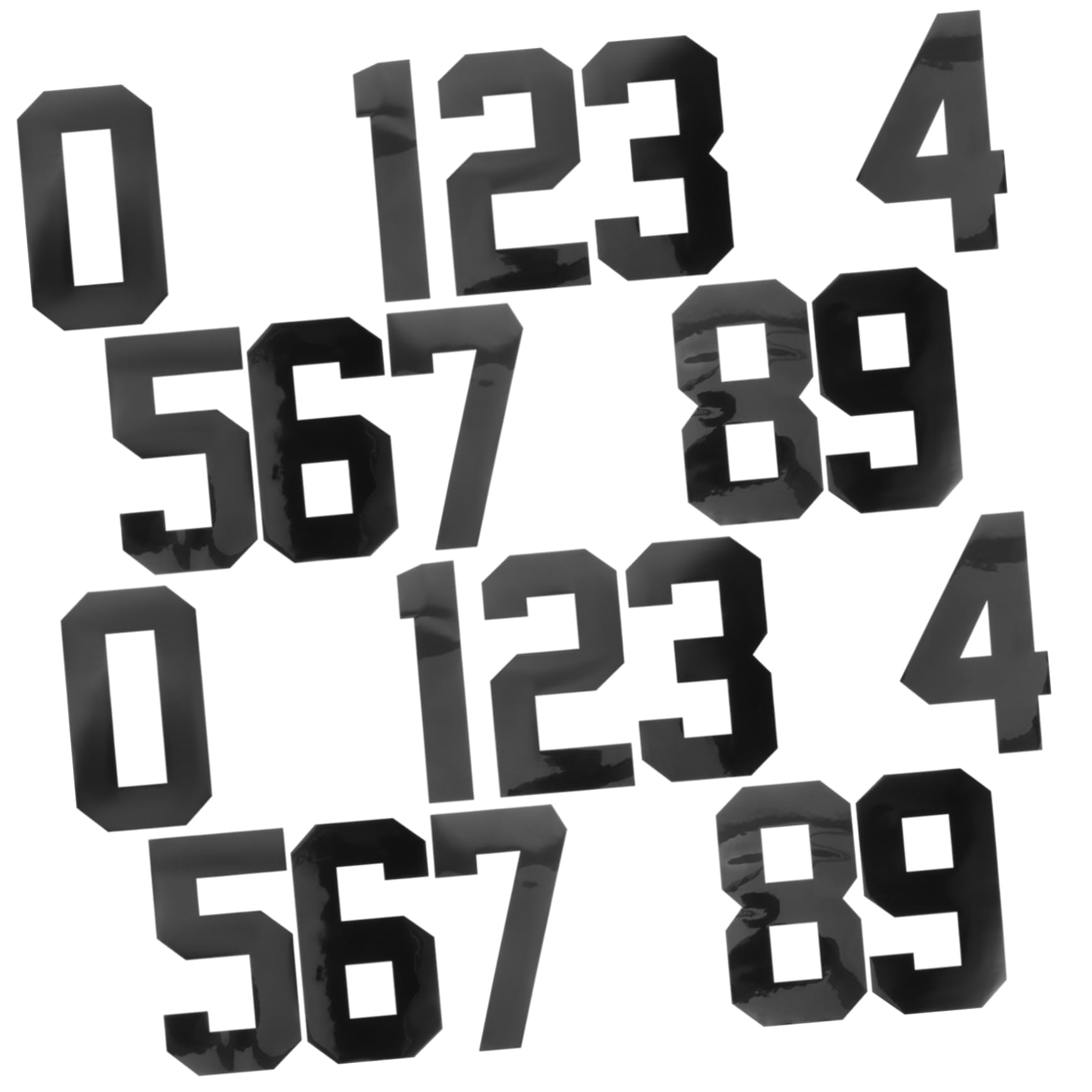 NUOBESTY 60pezzi Patches Numerici Termoadesivi Per Abbigliamento Toppe Decorative Per Jeans e Accessori Per Personalizzare Abbigliamento e Accessori