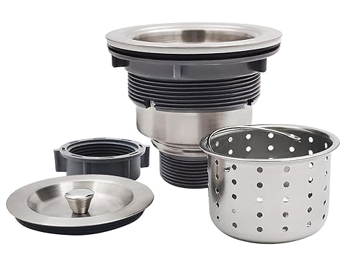 3-1/2-Inch Kitchen Sink Drain Strainer Assembly Kit, GZILA Deep Waste