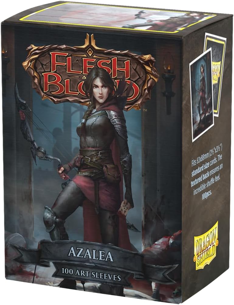 Dragon Shield | Flesh & Blood Art Sleeves | 100 CT - Smooth & Tough Premium TCG Sleeves | Compatible with Pokemon, One Piece & Magic the Gathering | Azalea