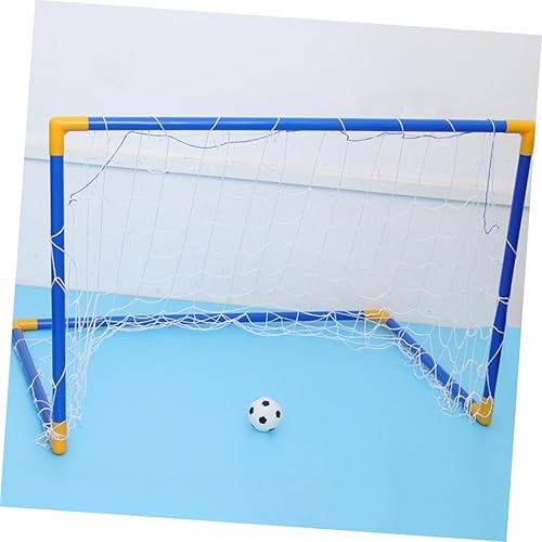 Miniatura 5 de STOBAZA Mini portería de fútbol plegable portátil para marco de plástico con red de portería para entrenamiento de fútbol en interiores y exteriores