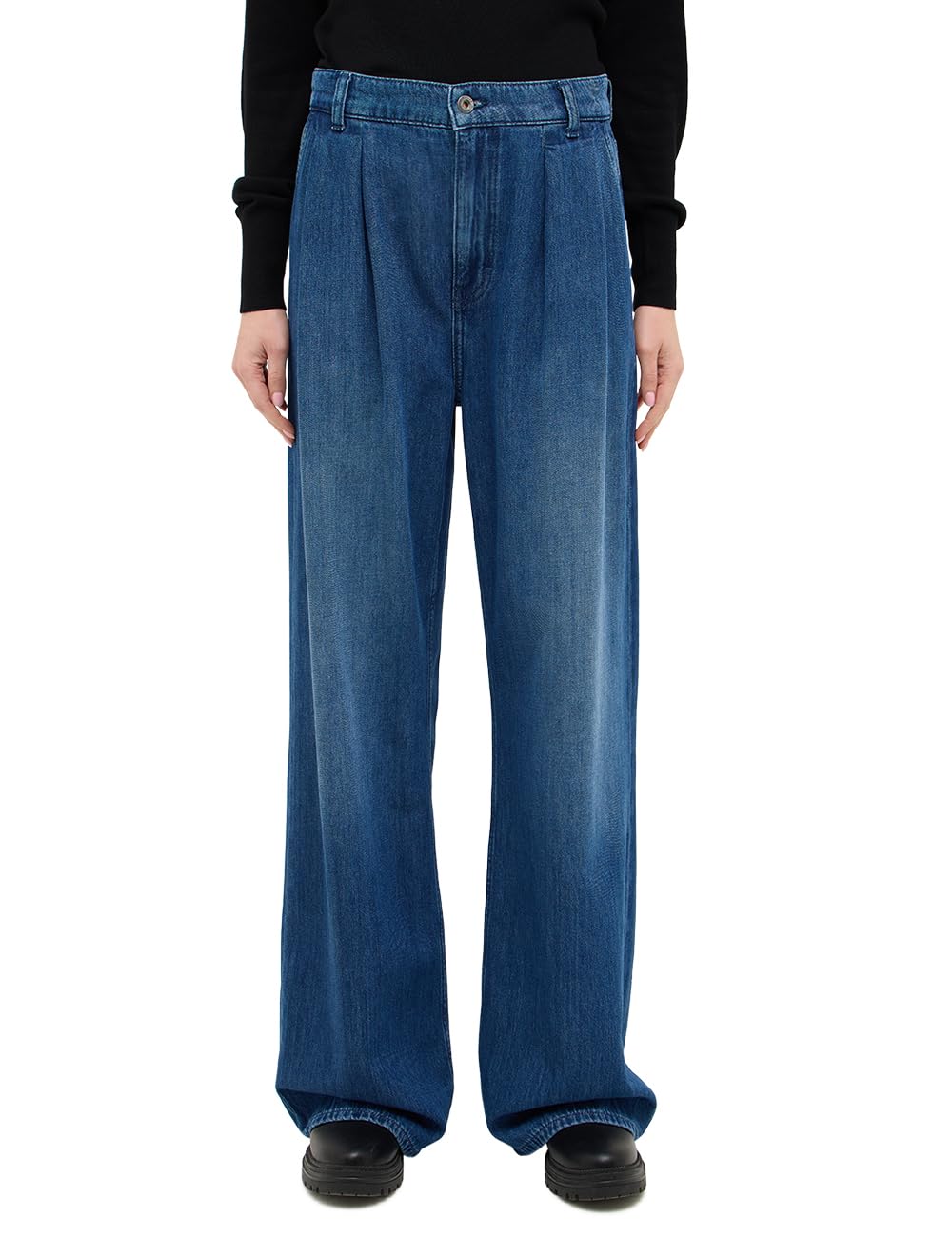 MUSTANG Style Luise Wide With Pleats - Dżins Kobiety