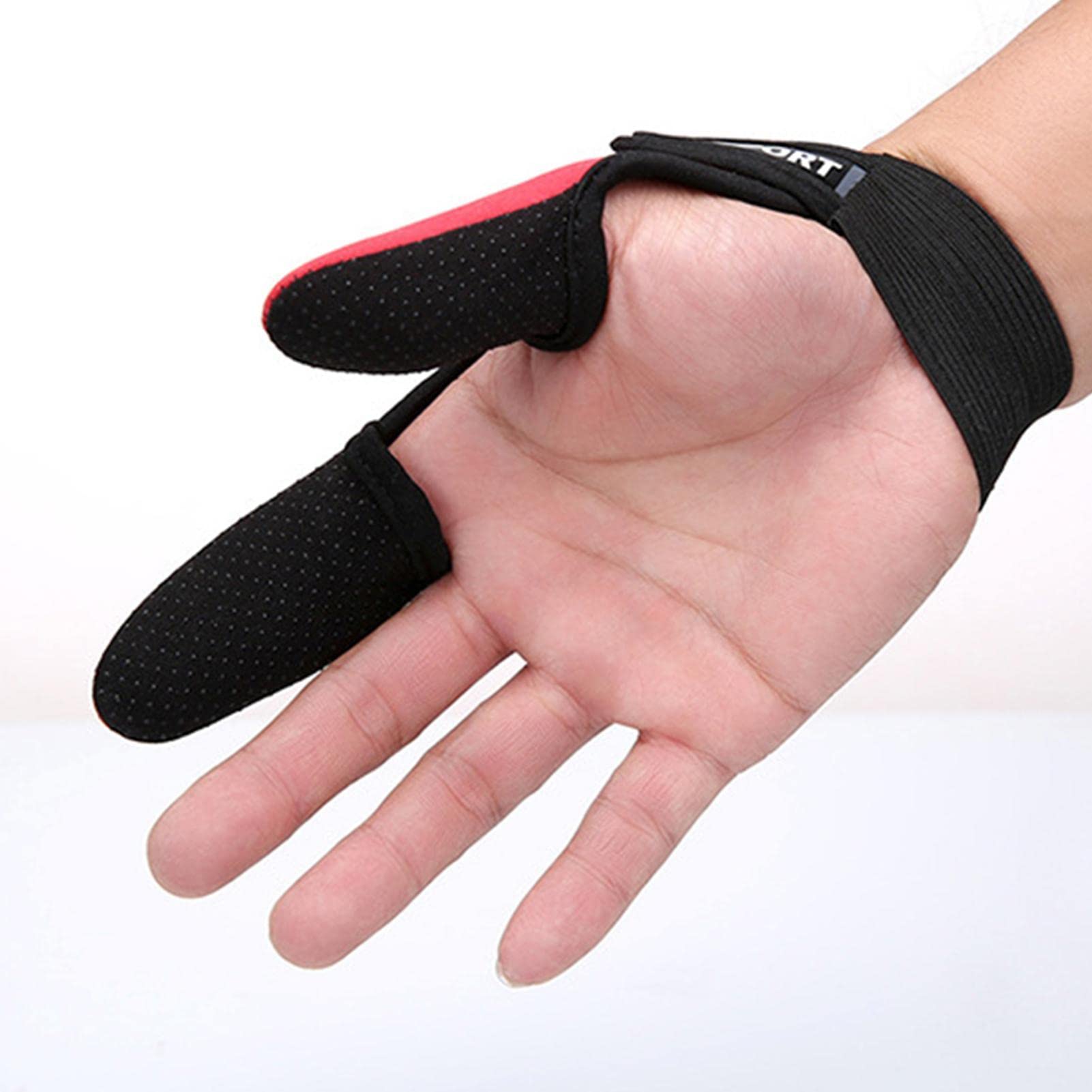Abonda Guantes de pesca antideslizantes, guantes de pesca de dos dedos, protector de dedos para pesca de surf, equipo universal para hombres y mujeres, accesorios de protección de dedos de pesca