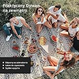 Evocamp Dywan Zewnętrzny, Szary/Biały, 300 x 400 cm