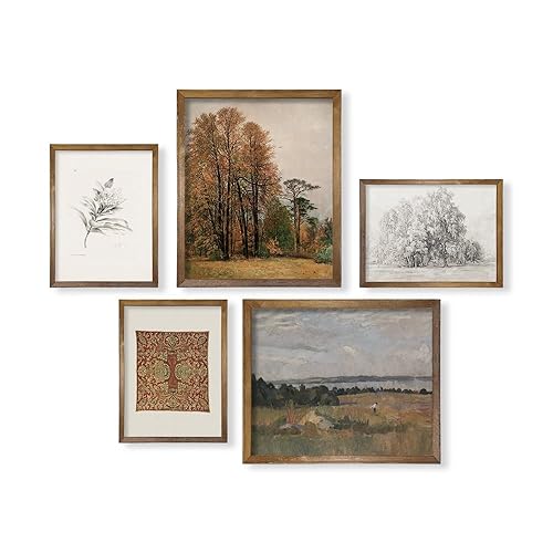 Rustic Farmhouse Wall Art Decor - Boho Art Deco Landscape