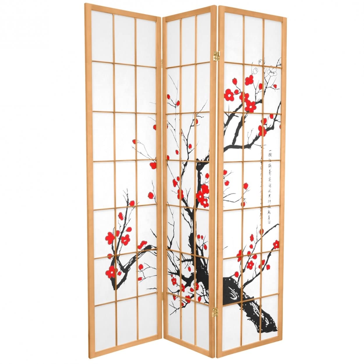 Buy Fine Asianliving Japanese Room Divider 3 Panels W135xH180cm Privacy