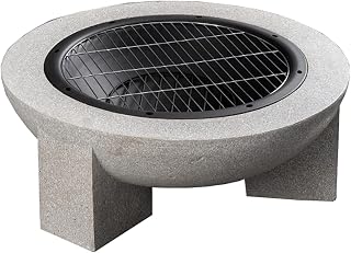 Fire Pit Outdoor fire Pit, Garden Wood-Burning Barbecue Grill, 30-inch Heating fire Pit, Garden Terrace Brazier