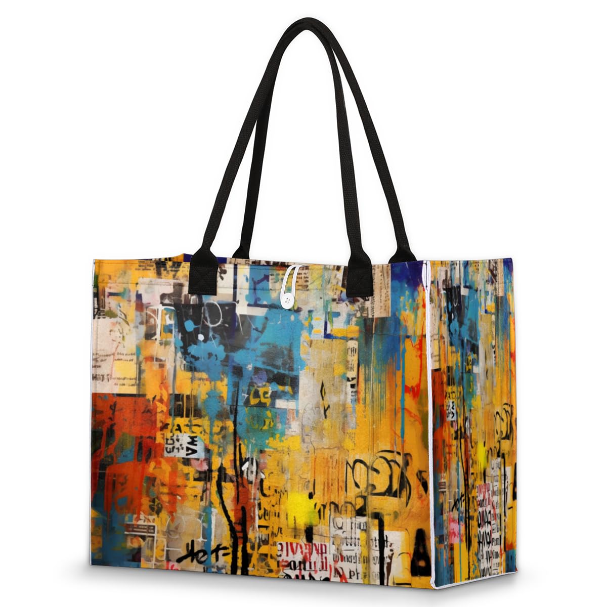 QsirBC Color Modern Decor Tote Bag for Women Shoulder Bags with Pockets Handbags Purses Large Totes for Work Shopping College Travel