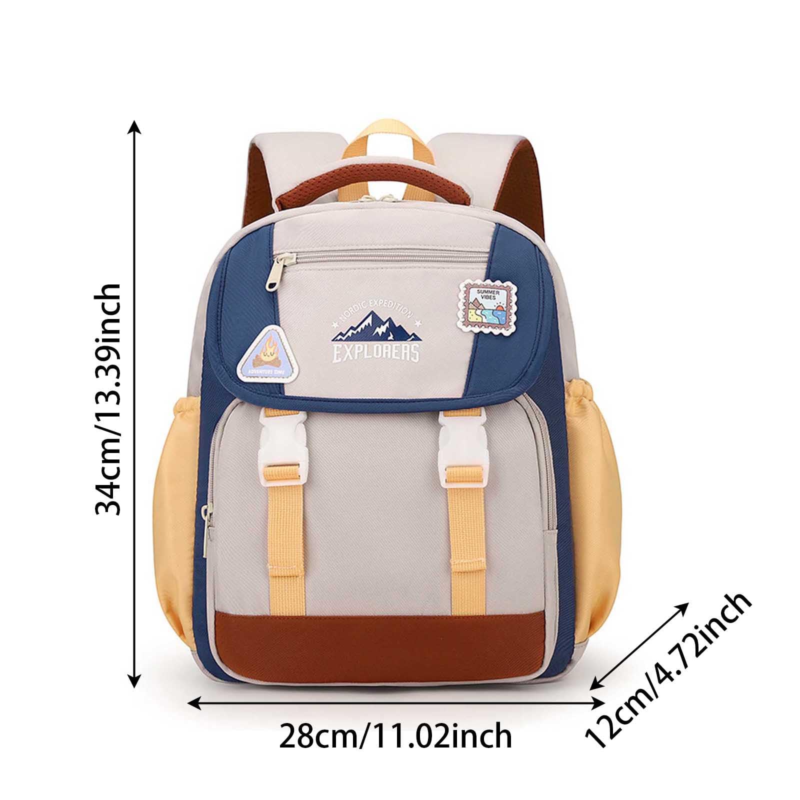Zaino Scuola Elementare Bambina, Zainetto Bambino Leggero, Zaino per Bambini per Viaggi scolastici, Leggero e Resistente, con comode tracolle per Ragazzi e Ragazze.
