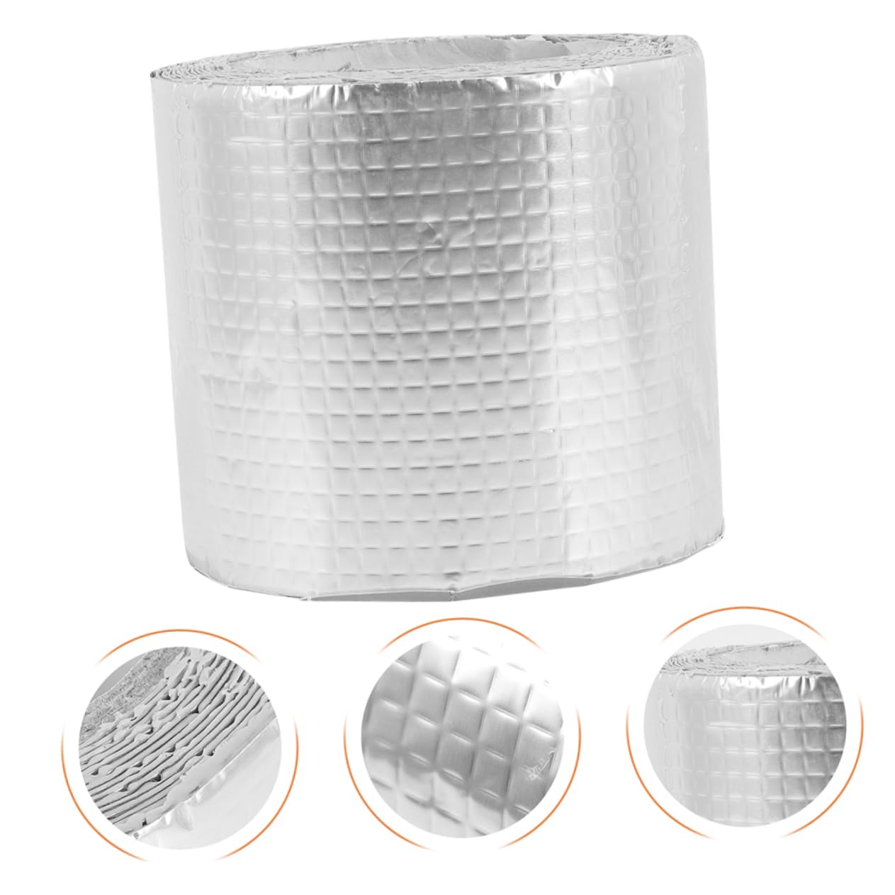 PRETYZOOM Cinta de Butilo Plata Silver Tape Autoadhesiva para Techo, Cinta de Sellado de Aluminio, para Techos de Acero