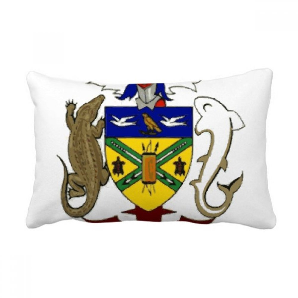 Coussin national Îles Salomon oreiller de luxe multicolore 40x60 cm avec insert