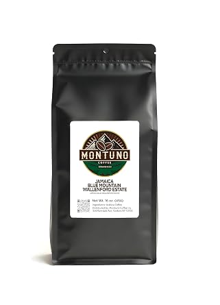Jamaican Blue Mountain Wallenford Heritage Roast, 100% Arabica, Milk Chocolate and Nutty Notes, French Press Coarse, 1 Lb